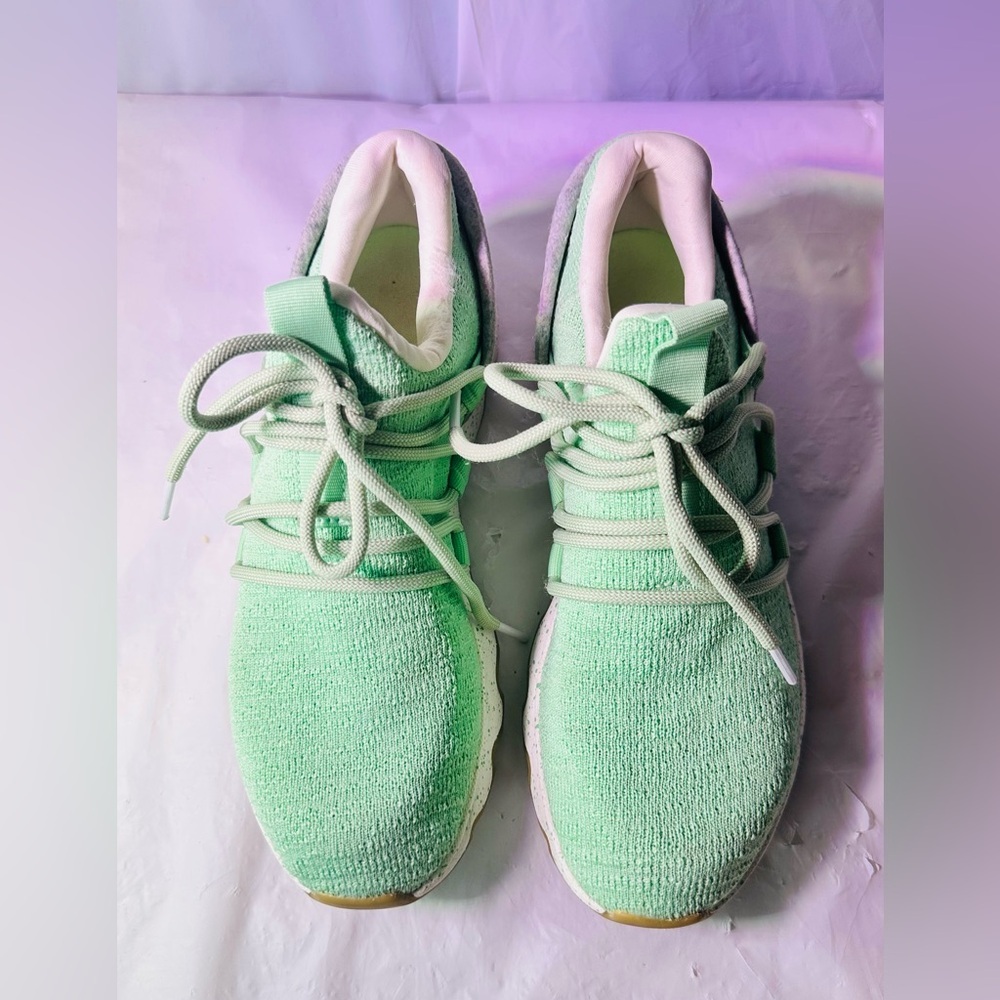 Sorel Mint Green Knit Lace-Up Athletic Sneakers - Picture 4 of 11